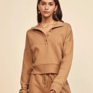 Reformation light brown MARLA sweatshirt